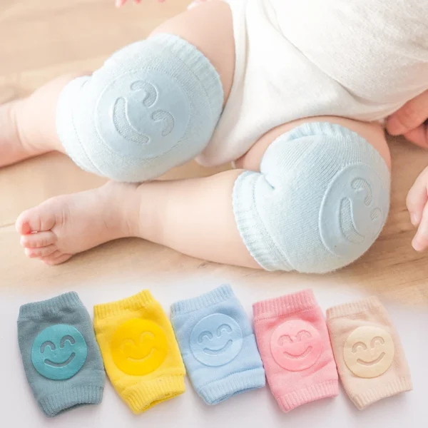 Baby Accessories Knee Pads Leg Warmer Gaiter Safety Smile Girl Boy Kids Crawling Elbow Kneepad Slips Toddlers Protector Infant - Image 2