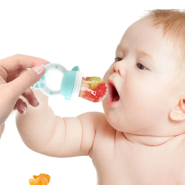 Baby Food Feeding Spoon Juice Extractor Pacifier cup Molars Baby feeding bottle Silicone Gum Fruit Vegetable Bite Eat Auxiliary - Image 5